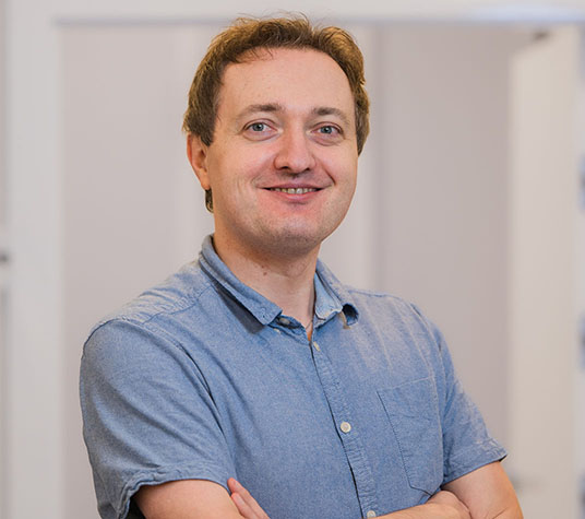 Zdjęcie profilowe ultrasonografisty radiologa Dominika Skupińskiego.
